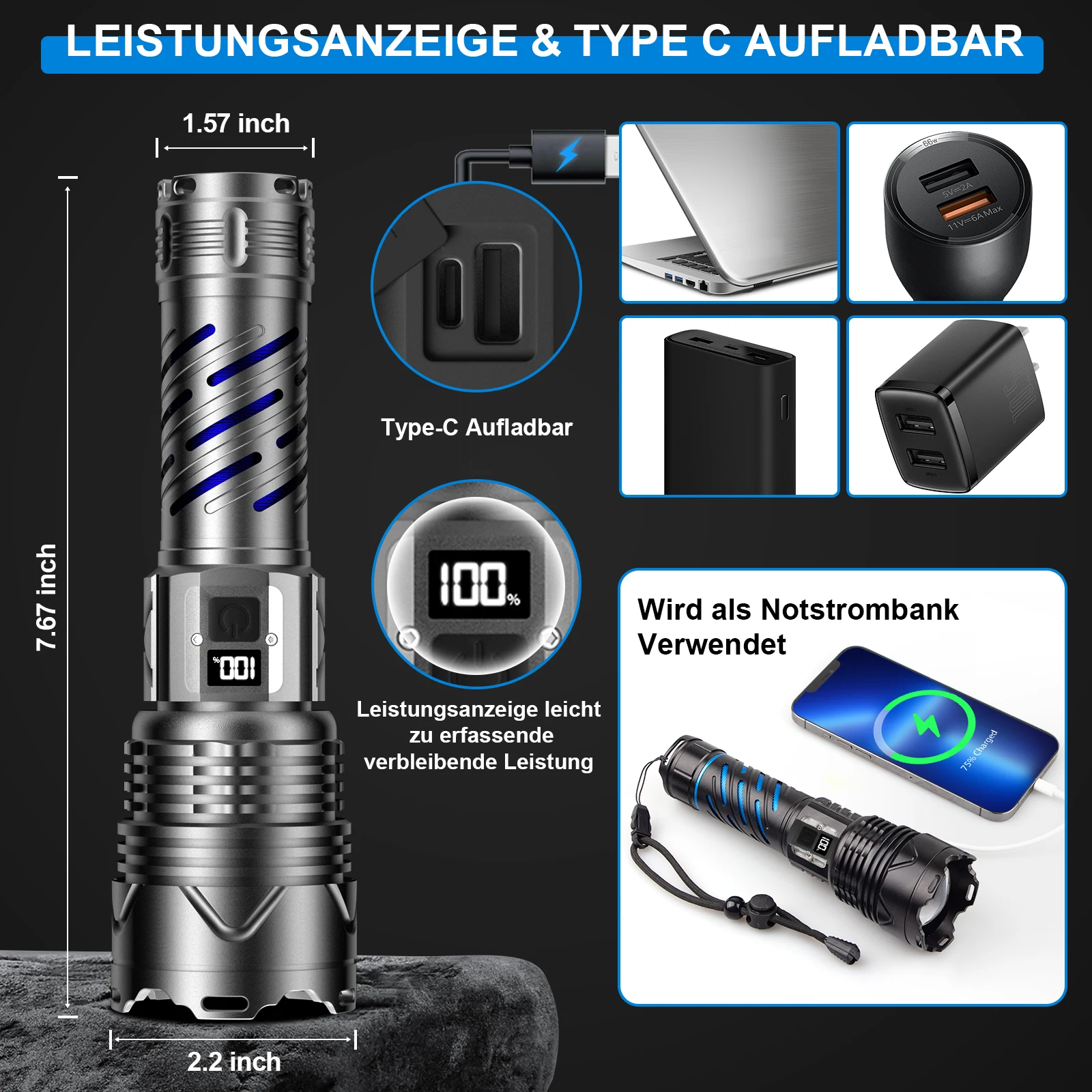 3000m long range self defense waterproof portable rechargeable led tactical lanterns torch light flashlights