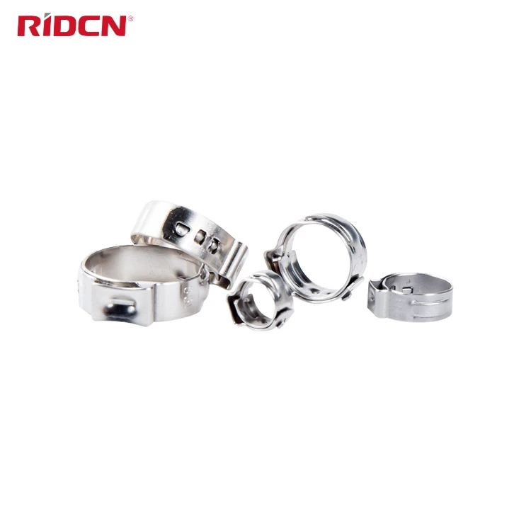 Stepless Single Ear Hose Clamps Various Sizes