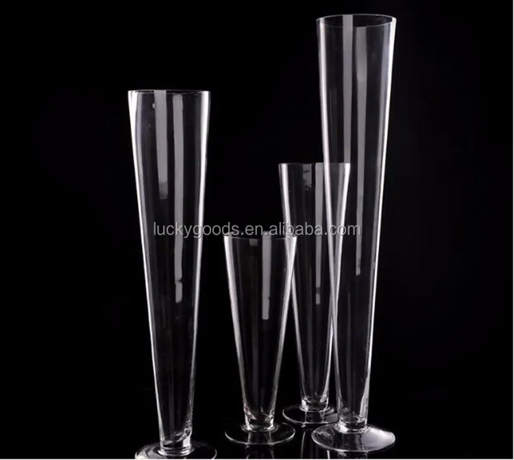 Lhp005 Party Event Table Center Decorative Clear Glass Vases Wedding Centerpiece