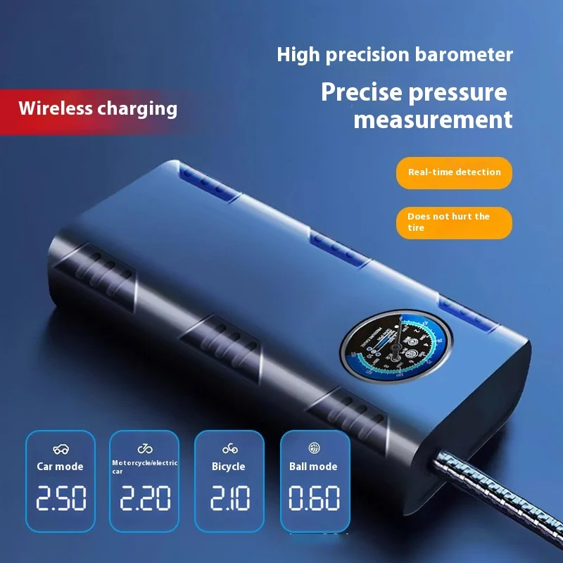 Portable Wireless Electric Car Tire Air Pump Handheld Wireless Car Air Pump for Cars and Bicycles