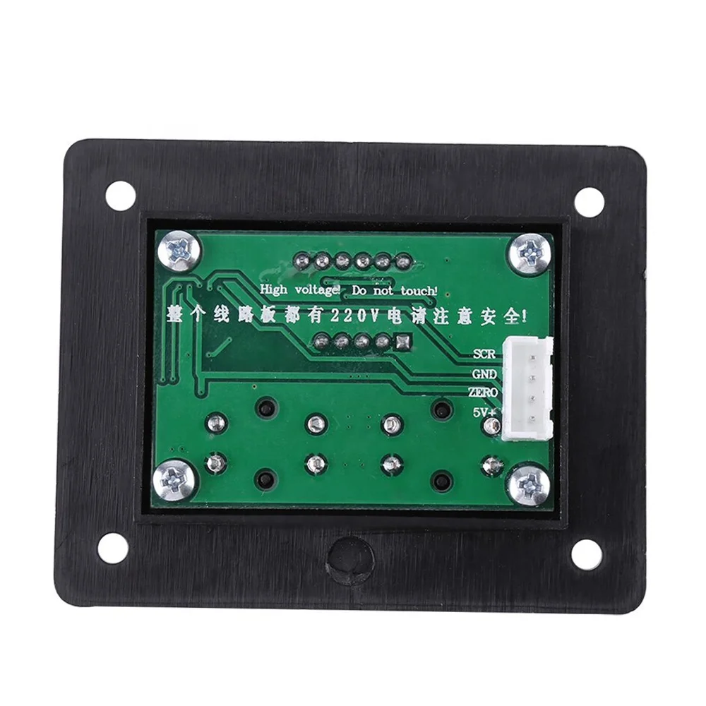 AC 220V 10000W 80A Digital Control SCR Electronic Voltage Regulator 10-220V Speed Control Dimmer Thermostat + Digital Meters