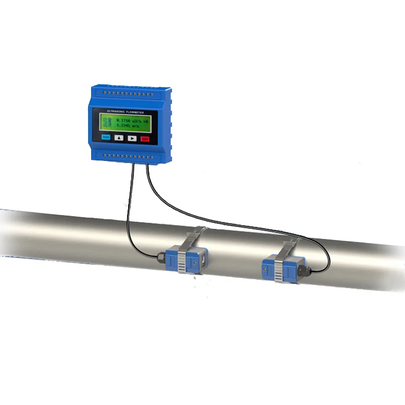 Wall-mounted ultrasonic flowmeter to use  ultrasonic flow sensor