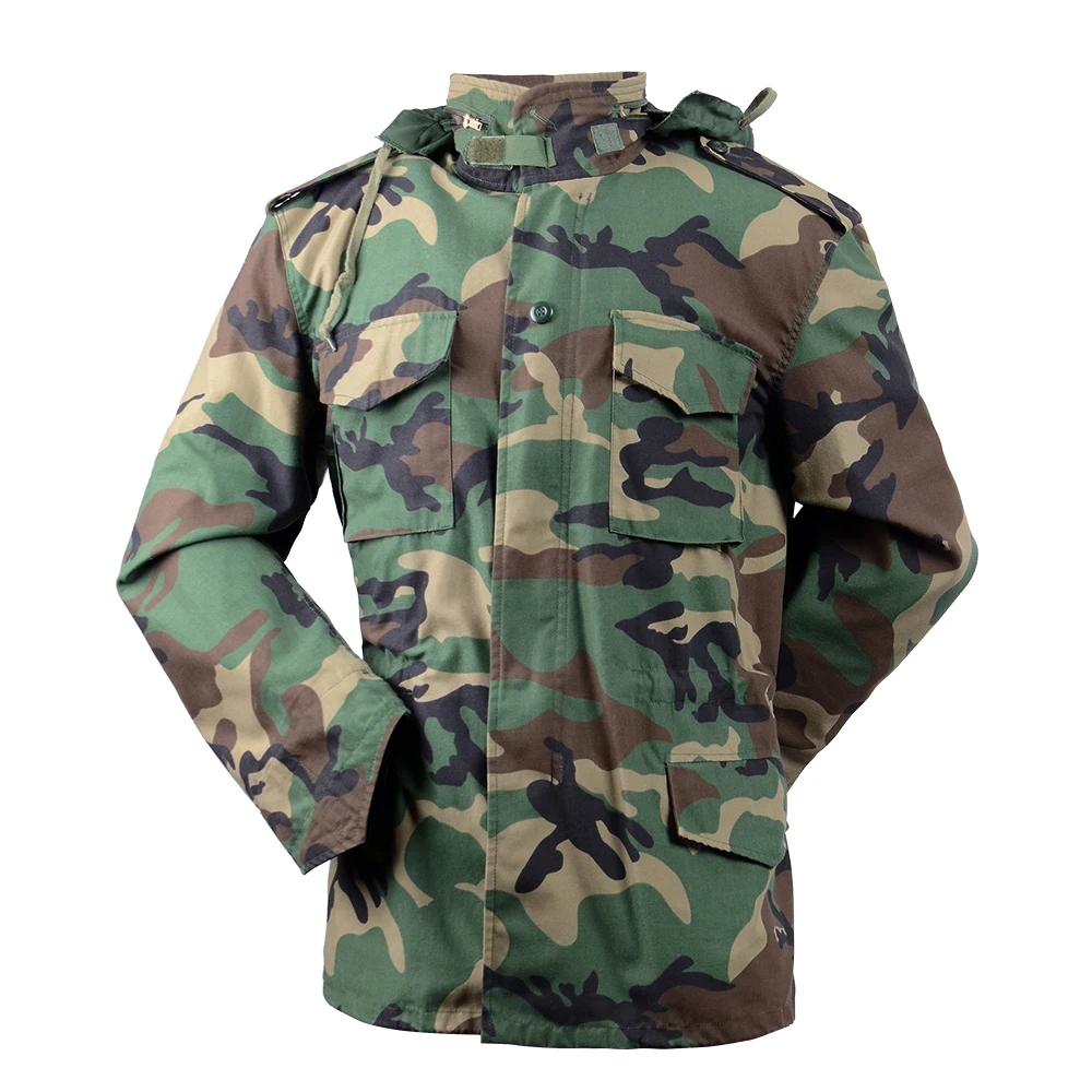 Tactical Camouflage Jacket US Dark Blue Outwear Jacket With Hood Parkas