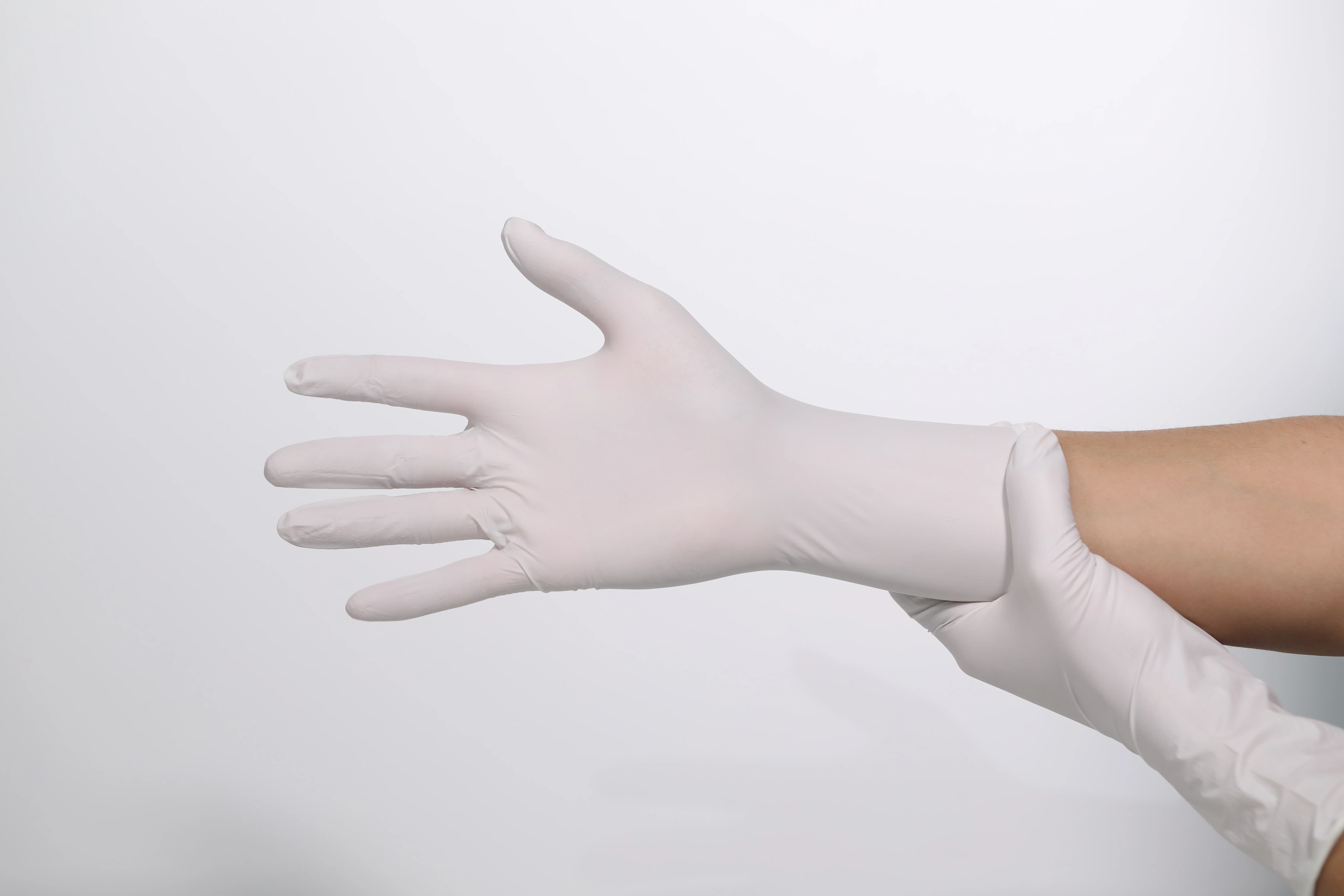 Одноразовые промышленные нестерильные перчатки небесно-голубого цвета для осмотра, высокие стандарты мягкости, оптом