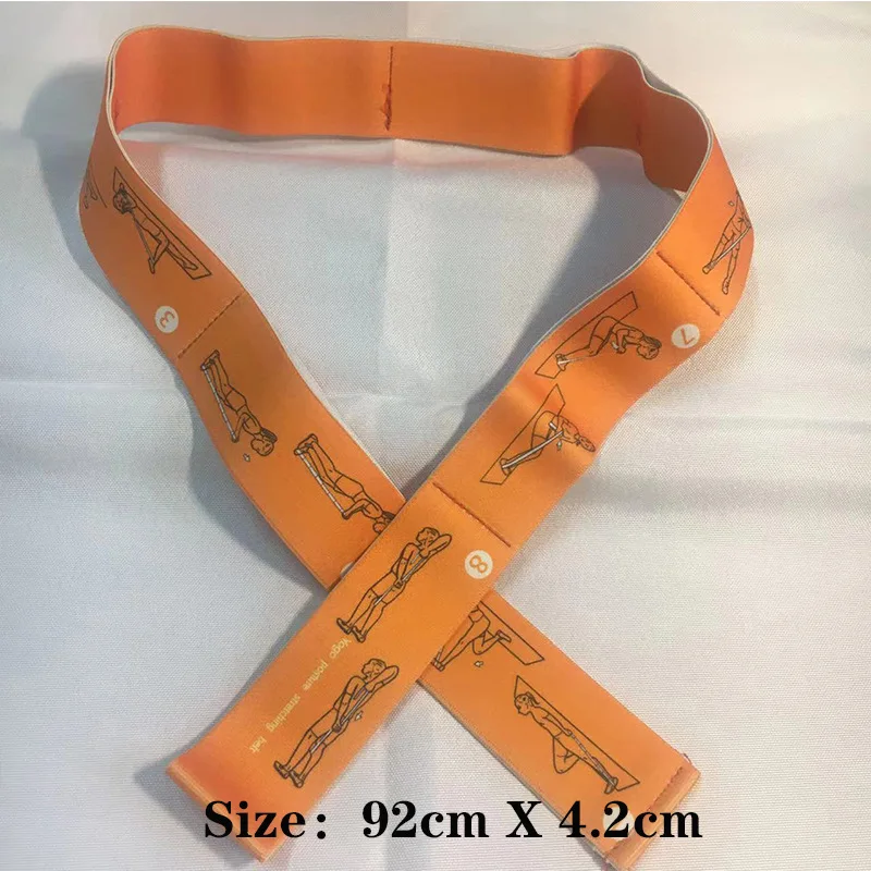 Slimming Resistance Band Yoga Auxiliary Stretching Belt Adult Latin Training Elastic Bands Beginner Pilates Multi-Functional