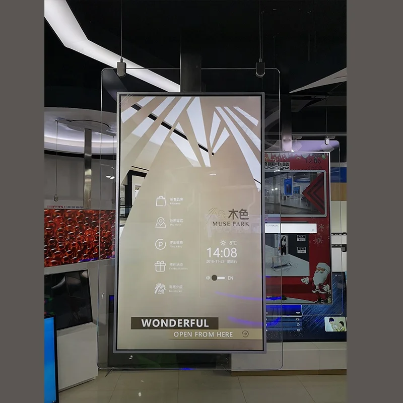  Ftyview 43 до 49 55 дюймов двухсторонний signage Android 7 1 quad core потолочный рекламное табло с ЖК-дисплеем