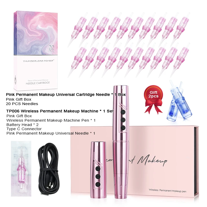 Biomaser tp006 pmu machine wireless coreless motor wireless low vibration permanent makeup machine eyebrow tattoo pen