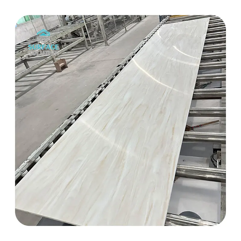 6mm 12MM thick solid surfaces artificial marble color factory direct price  solid surface sheet export