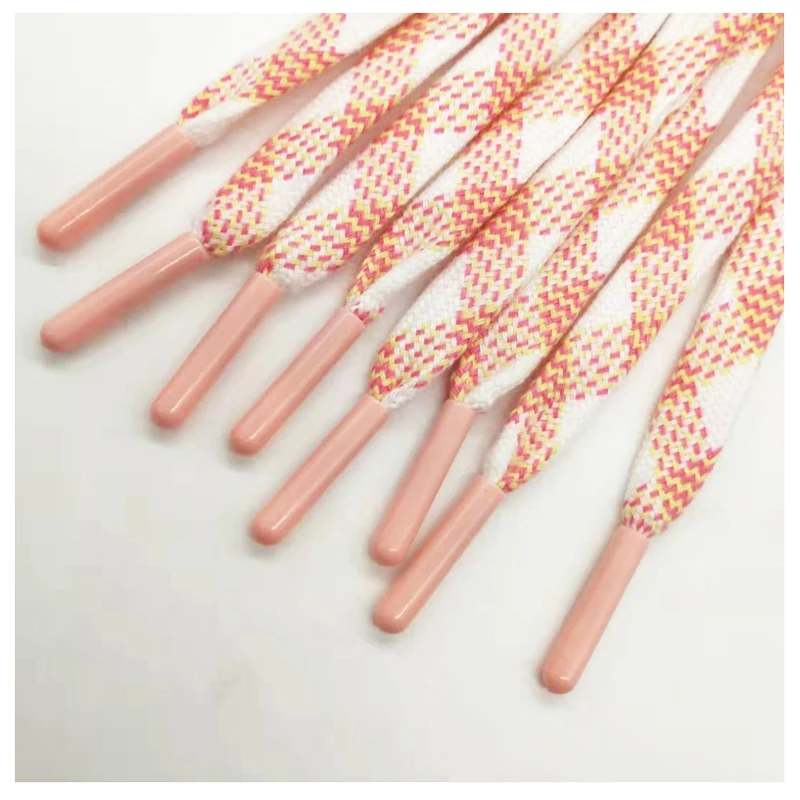 factory direct sale New style plastic hoodie string tips cords  Garment cap  flat rope plain custom cap hats rope