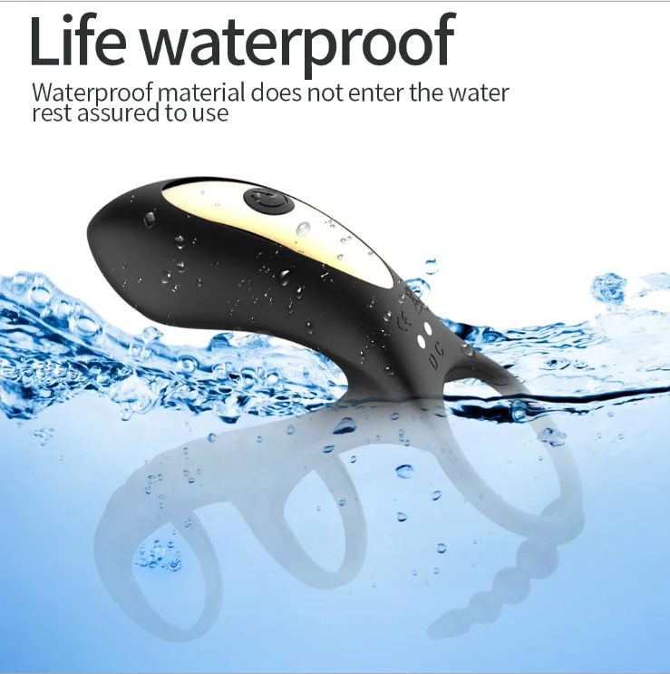 Male Ejaculation Delay Cock ring Penis 10 vibrating Vibrating Ring Strap Dildo G spot Vibrator Dick Enlargement Extender for men