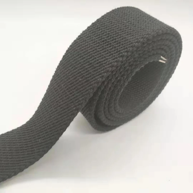 35MM custom LOGO silver belt buckle with black solid color cotton belt