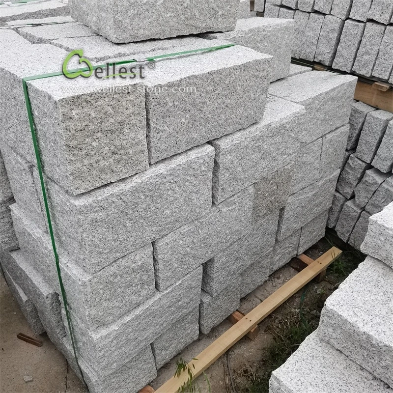 Лидер продаж Настенные блоки из светло-серого гранита #: 40*20*20 см