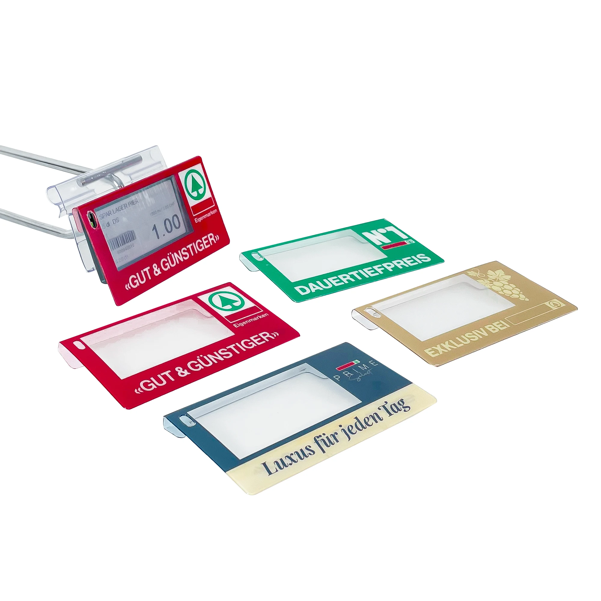 Free Design Wholesale Custom Digital Wobbler Shelf Promotion Label Advertising Tag Shelf Talker for Supermarket Shelves