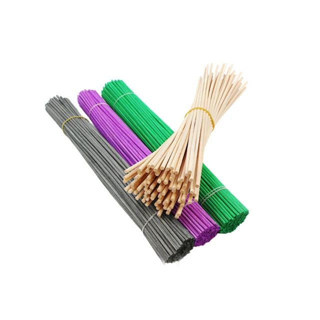 Wholesale Home Air Freshener colored rattan reed diffuser sticks aromatherapy essential oil diffusion fiber stick