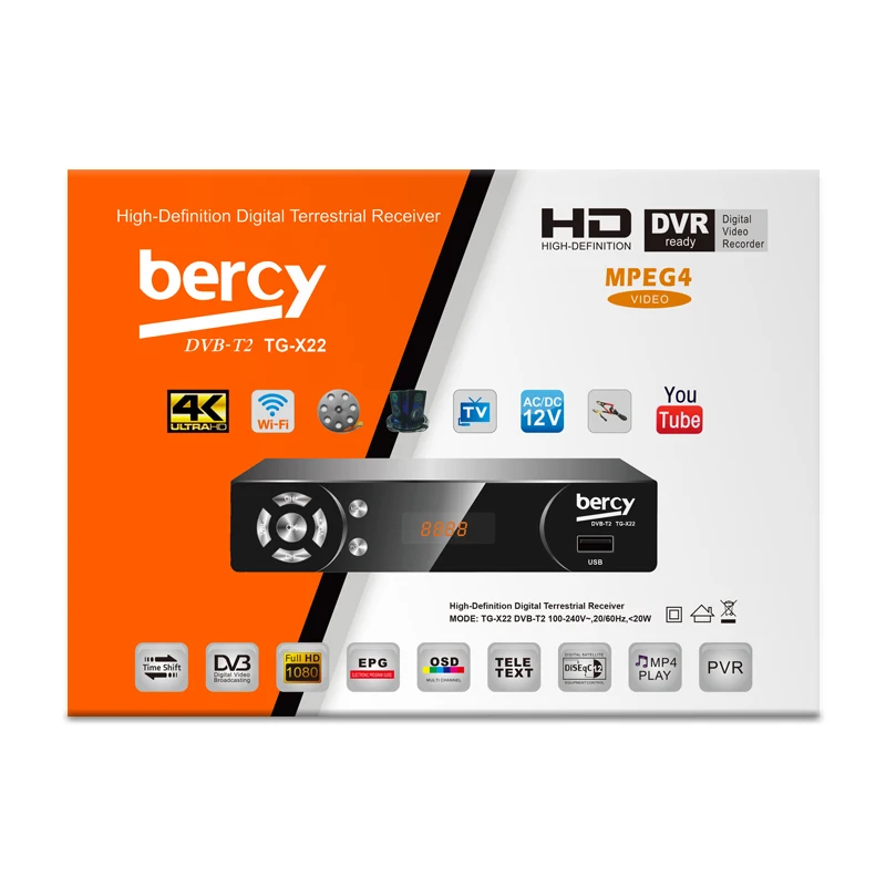 BERCY TG-X22 Satellite receiver DVB- T2