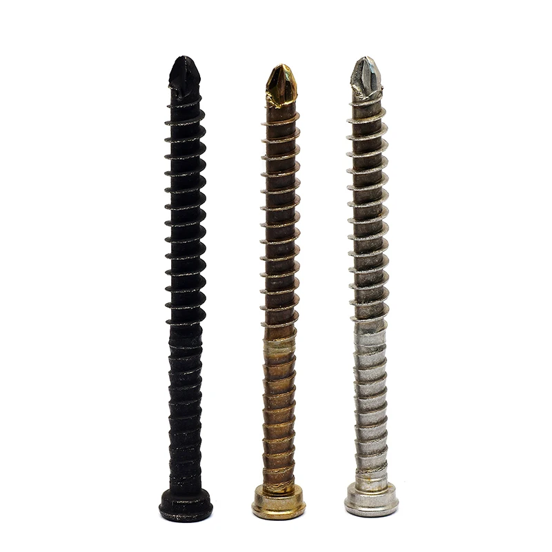 China Manufacturer Black Yellow Zinc Plated Carbon Steel Custom Self Tapping Screws Wood Screws Deck Chipboard Torx Screws