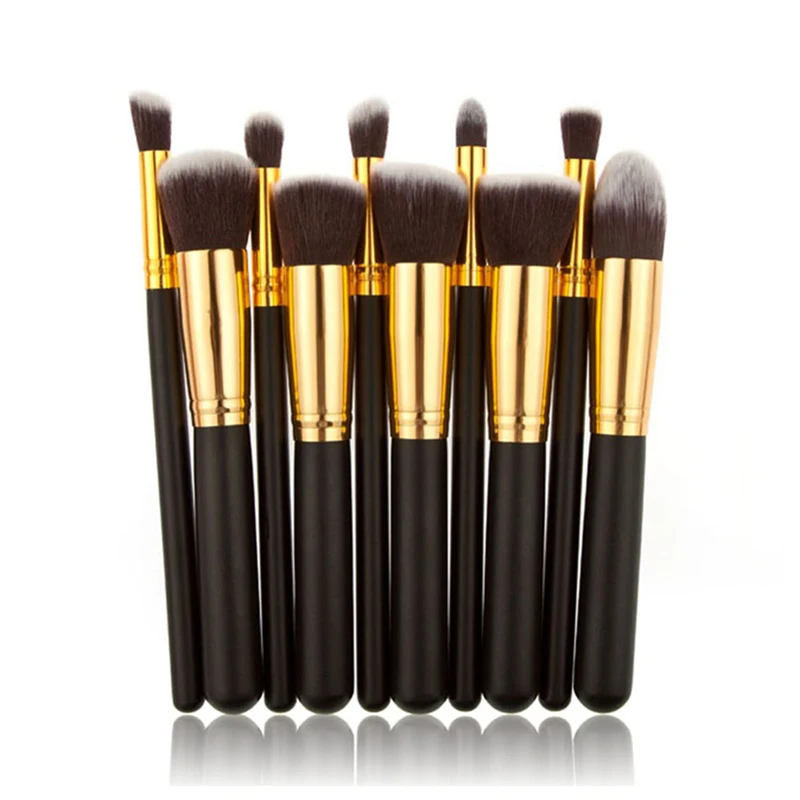 
10 pieces Professional Makeup Brushes Make up Tools Foundation Eyeshadow Cosmetic brush 