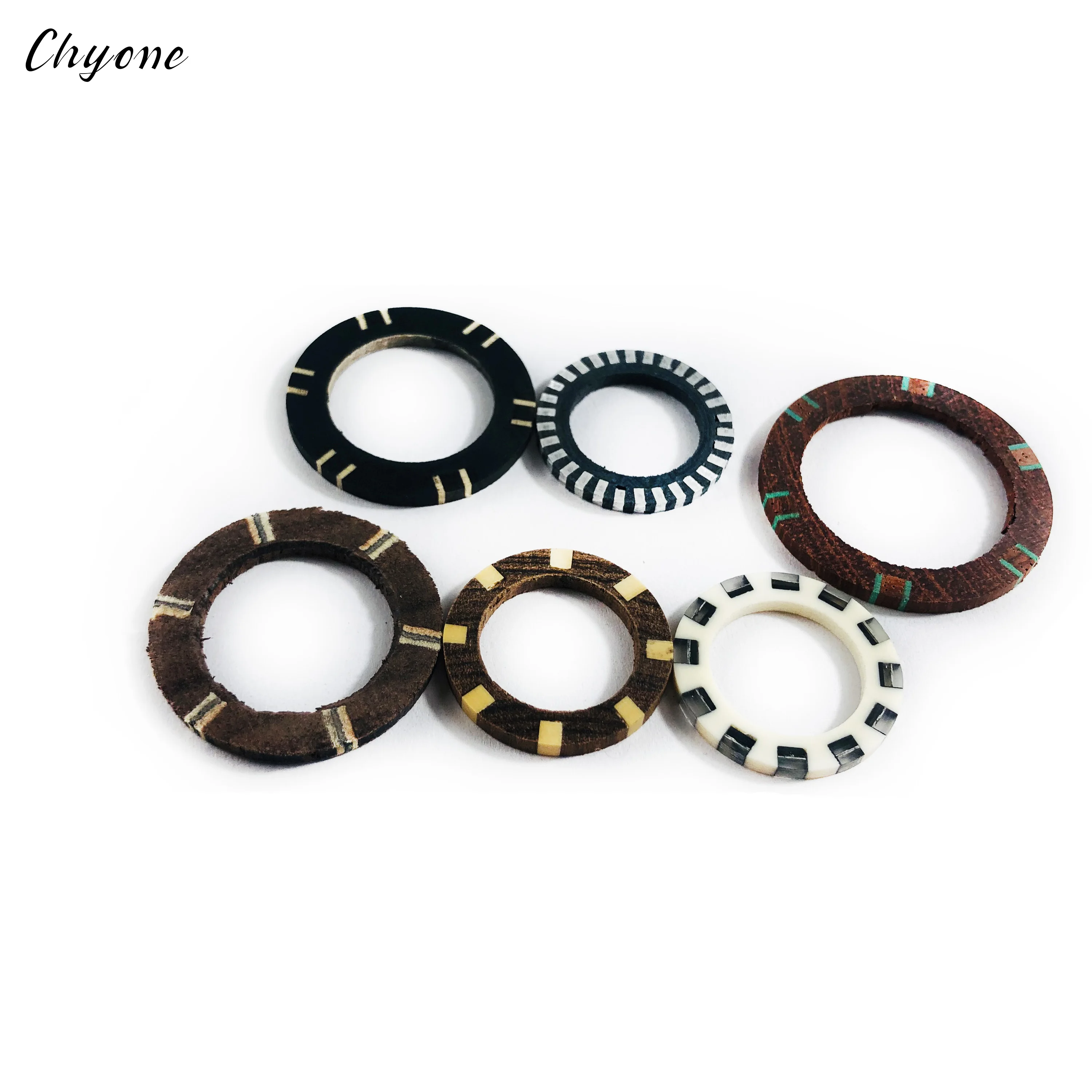 Кольцо Chyone из черного эбенового дерева с инкрустацией, декоративное Ювелирное Украшение для бильярдного кия, 22 мм/32 мм