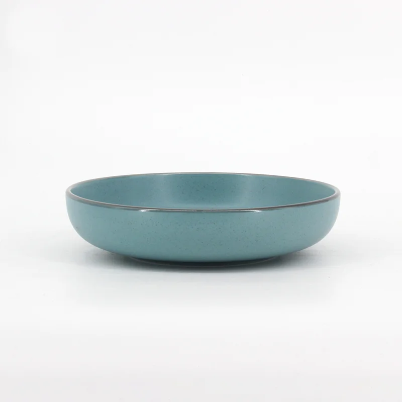 Красочные наборы тарелок оптовая продажа столовых приборов неглазурованная керамическая тарелка