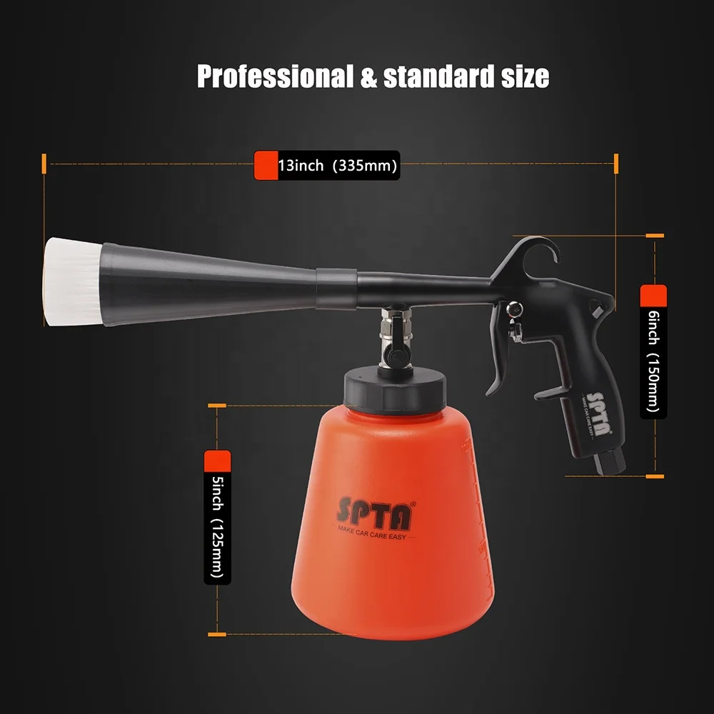 SPTA Brand New High Pressure PP Made Tornadoes Car Interior Cleaning Gun Air Blow Dust Car Wash Foam Gun