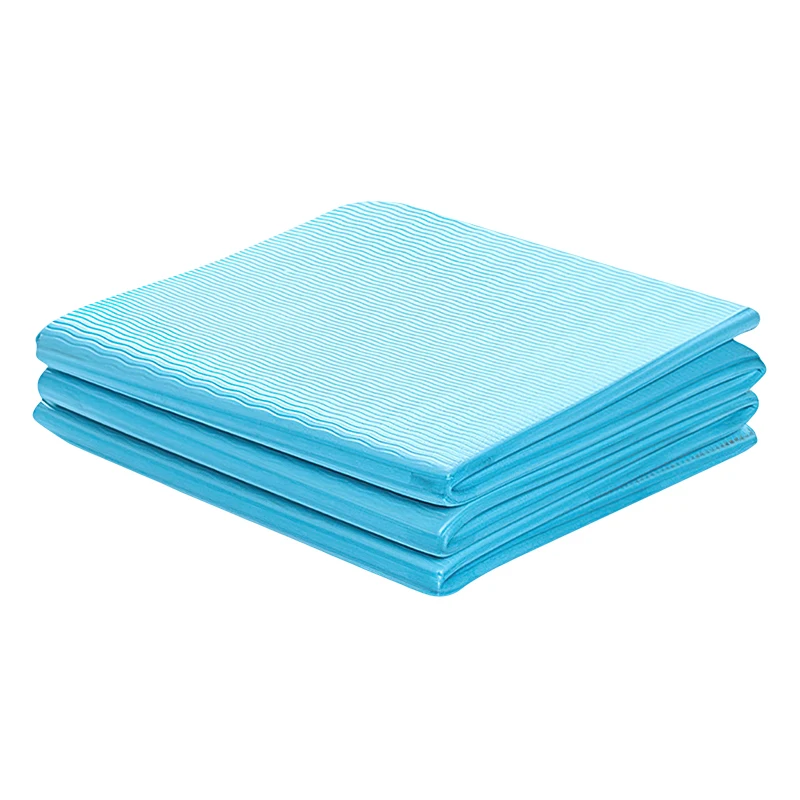 Non-slip and non-shift eco friendly outdoor portable TPE folding yoga mat