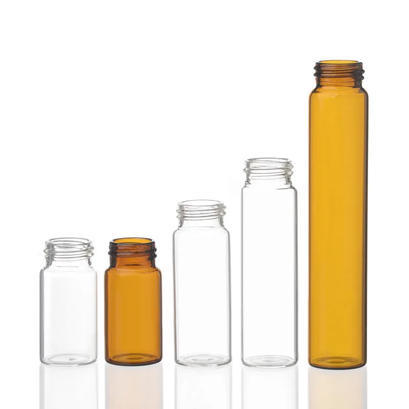 High quality 20mL clear lab sample storage vial with 24-400 Screw Cap on sale