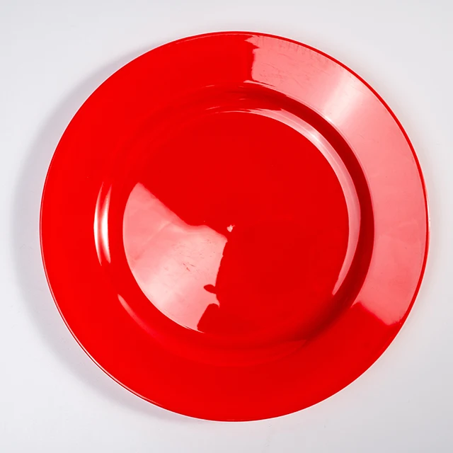 Decorative Wedding Plates Red Disposable Set For Multiple Scenarios
