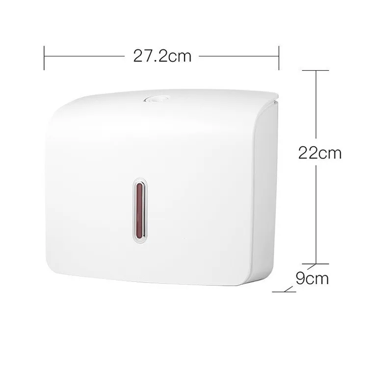 Factory Direct Wall Mounted Square Tissue Box Plastic Napkin Pantry Paper Towel Dispenser