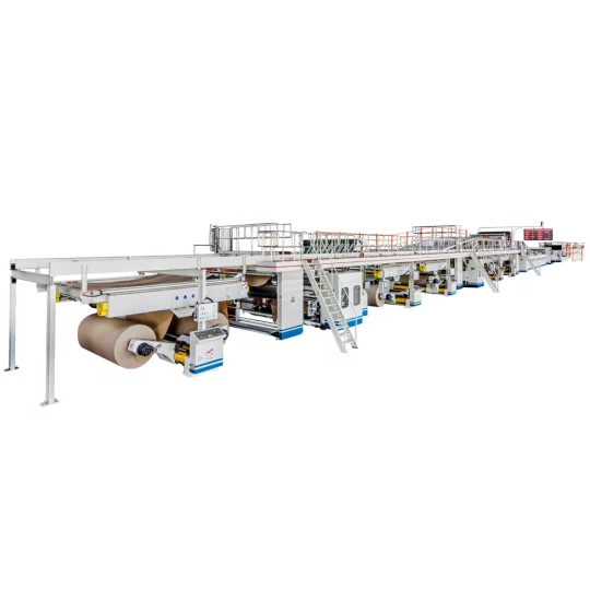 High Speed 3/5/7 Ply Corrugated Cardboard Production Line Price Automatic , 5Ply Corrugated Cardboard Production Line