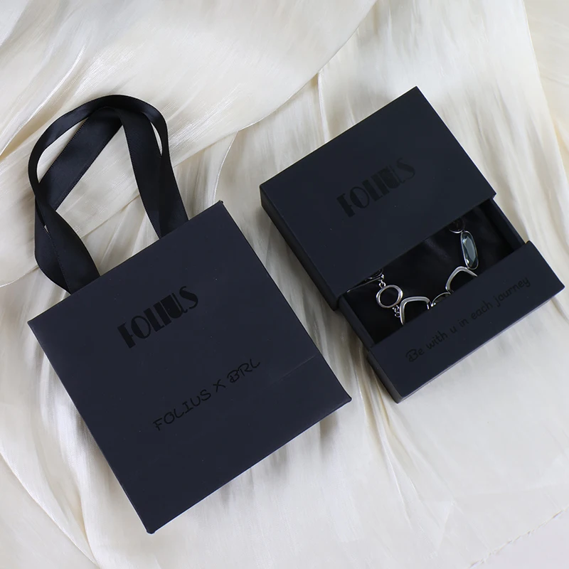 Ring Necklace Bracelet Earring Gift Paper Jewelry Packaging Boxes Custom Logo Cardboard Jewelry Packaging Box With Sponge Inside