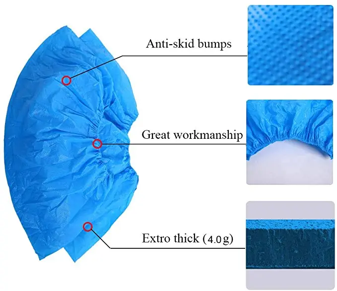 Disposable Medical surgical non skid Shoe Cover