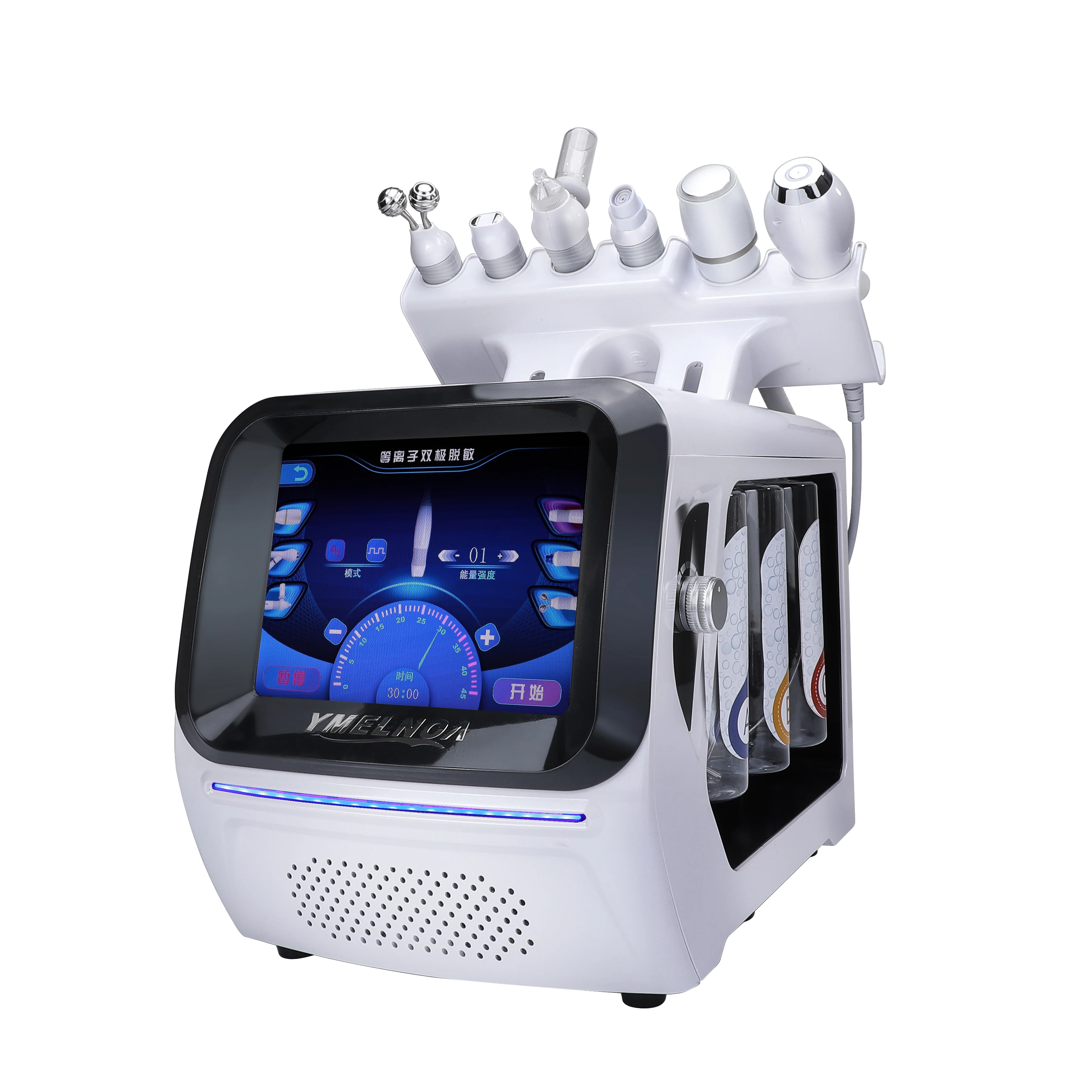 2024 6 in 1 oxygen therapy deep cleaning dermabrasion machine oxygen dermabrasion facial anti-aging machine hydradermabrasion