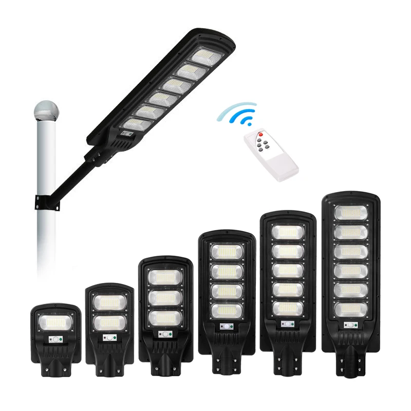 VACE Powered Outdoor Garden Wifi System All In One Integrated 200W 50W Black Color Led Solar Street Lights