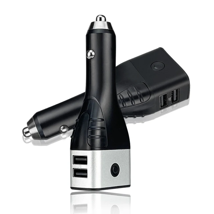 Emergency 6-in1  USB Car Charger Tool Car Crash Safety Device With Glass Window Breaker Seat Belt Cutter  2200mAh Power Bank