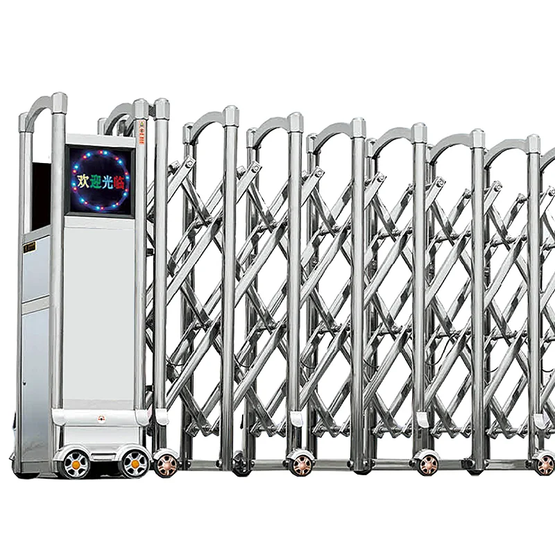 
Flexible Remote Control Electric Retractable Sliding Barrier Gate 