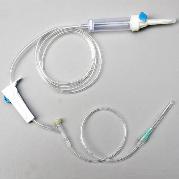 
Y site IV infusion set with L size dirp chamber 