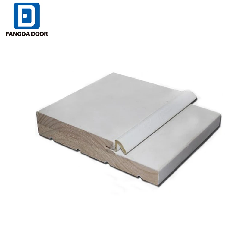 Fangda top quality steel wood door set with solid wood jamb