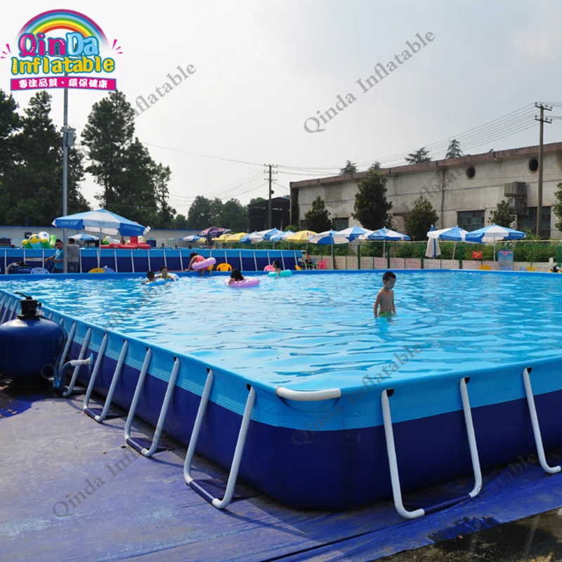 Water park above ground swimming pool metal frame stainless steel pool with cheap price