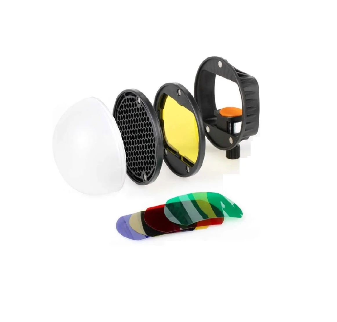 High quality Softbox Color Filter Reflector Honeycomb Diffuser Ball Photo Accessories Kits with Universal Magnetic Mount
