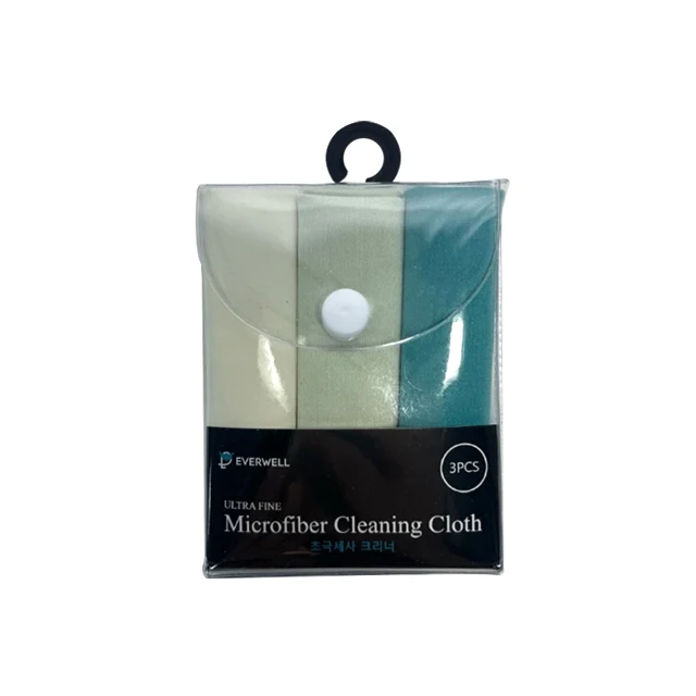 Microfiber Optical Cleaning Cloth 3pack (PVC/ Rigid Plastic 2 types) Package Gift Microfiber cloth for glasses premium fabric