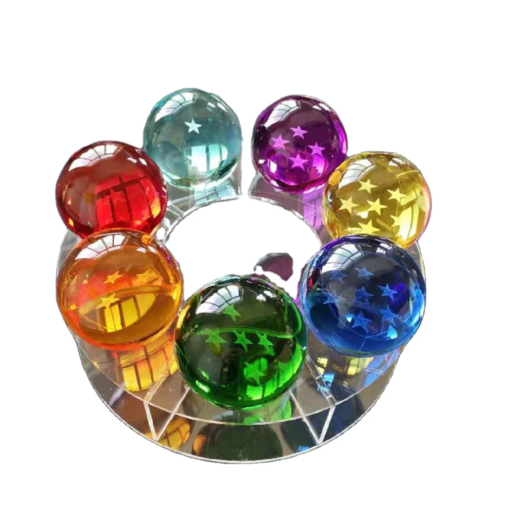 
7 pieces/set 5-6-7-8 cm Dragon ball 7 stars dragon balls set Crystal ball figure 