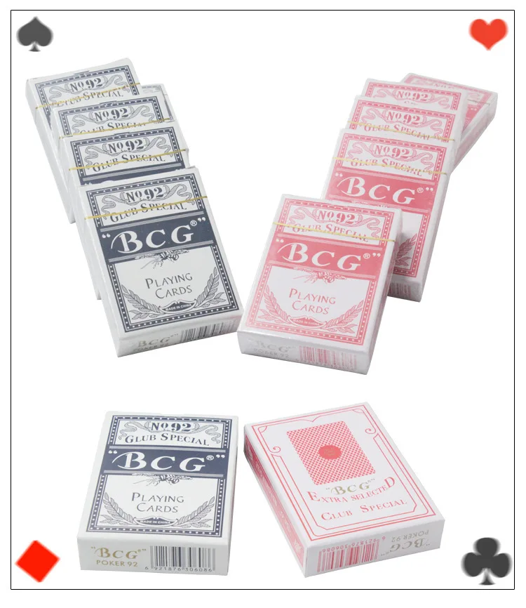 Wide card red back blue back 54 pieces of paper poker customized 54 cards custom playing poker cards