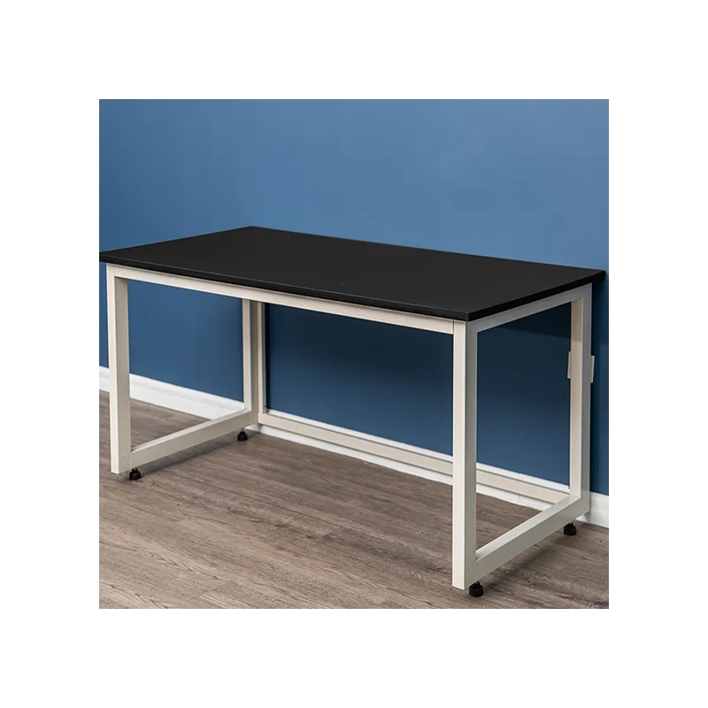 Промышленная мебель лабораторная скамья школьная Стоматологическая стальная рама черная настольная