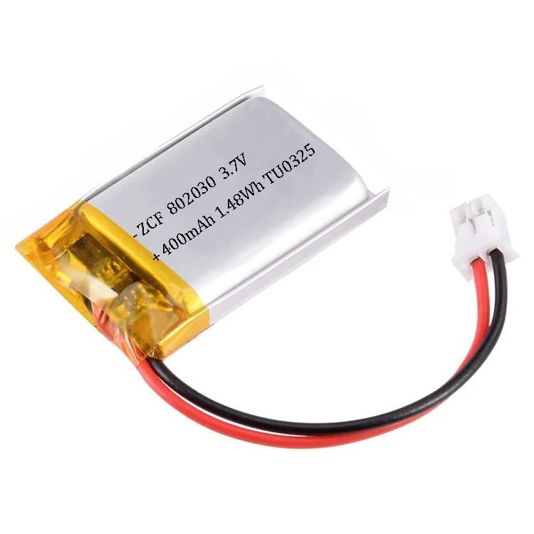 KC Certified  802030 3.7V/3.8V/3.85V 400mAh Battery High Voltage Lithium Polymer Batteries for Electronic Toys