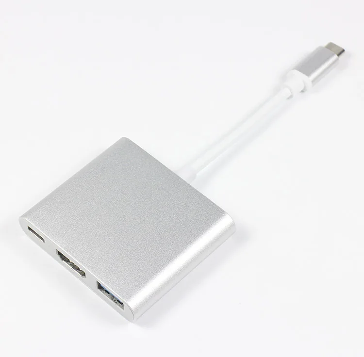 3 в 1 с зарядным портом типа C на 4K USB HDTV Цифровой AV адаптер