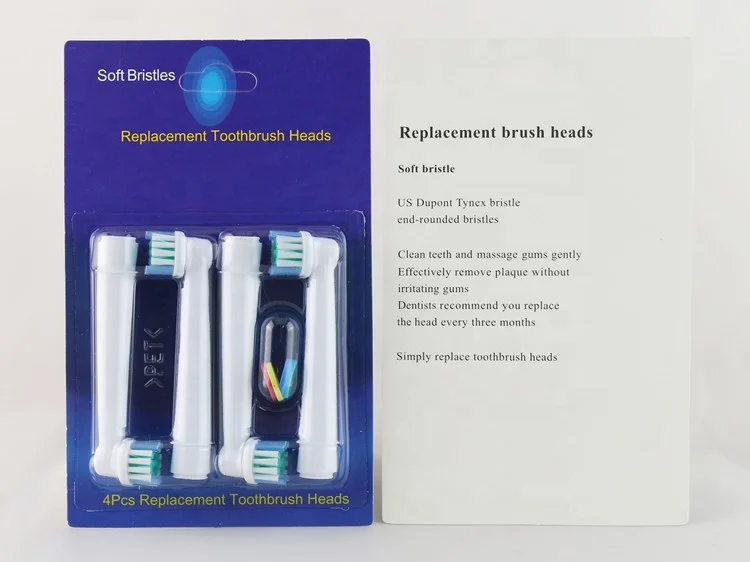 
Compatible Replacement Brush head Matched Adult Oral Electric Toothbrush with 4 Pieces Pack 