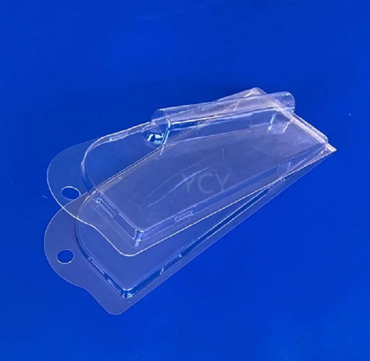 Wholesale customized double side disposable blister PET Transparent plastic clamshell packaging