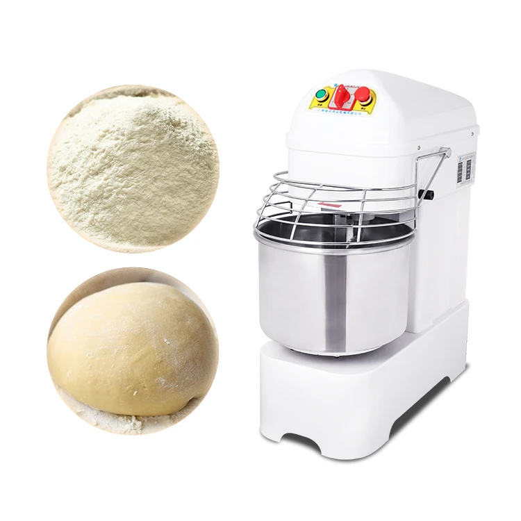 Professional Bakery 30l Dough Mixer Industrial Dough Mixer Stainless Steel Double Speed Flour Spiral Commercial Dough Mixer