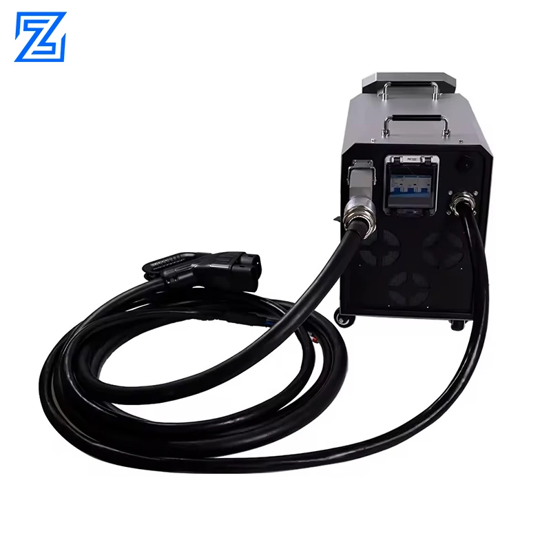 Fast EV Charging Station 30KW Portable DC Charger for Electric Car CCS2 European Standard on the Road