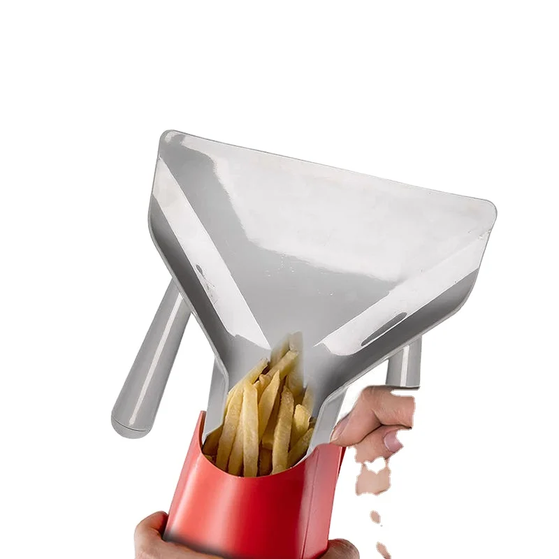 Commercial Double Handle Popcorn Potato Chips Scoops Food French Fry Shovel Plastic Fries Scoop